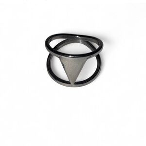 Sterling Silver Triangle Ring
